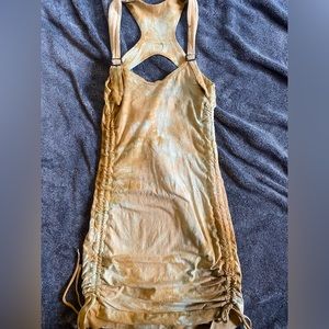 Mengi May size small yellow holster dress